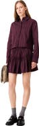 maje Short rhinestone cotton skirt