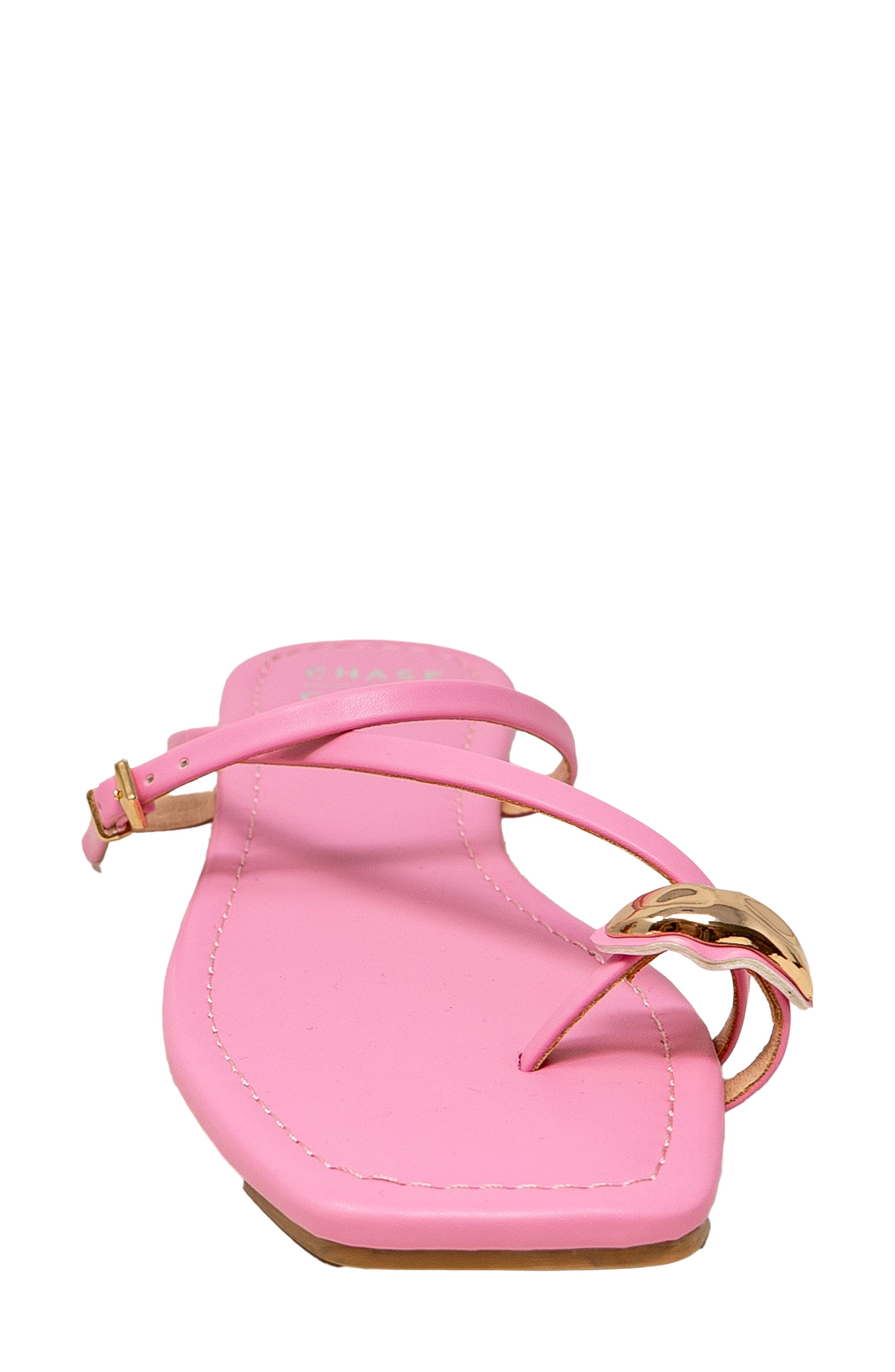 Toe Loop Sandal, Alternate, color, PINK PU
