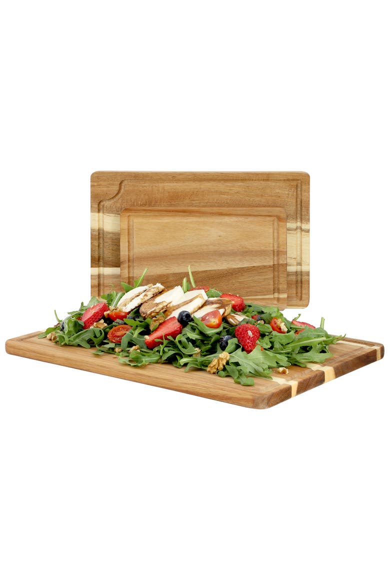 3 Piece Acacia Wood Cutting Board Set, Main, color, Acacia