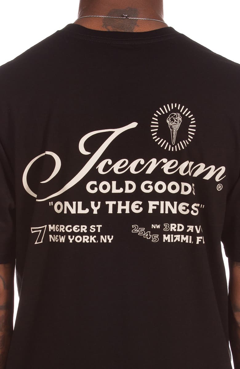 ICECREAM Only the Finest Cotton Graphic T-Shirt, Alternate, color, Black