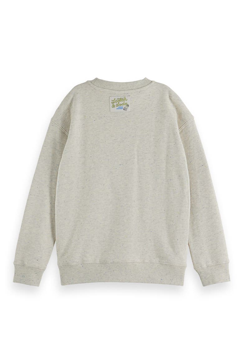 Kids' Art Organic Cotton Graphic Sweatshirt, Alternate, color, ECRU MELANGE