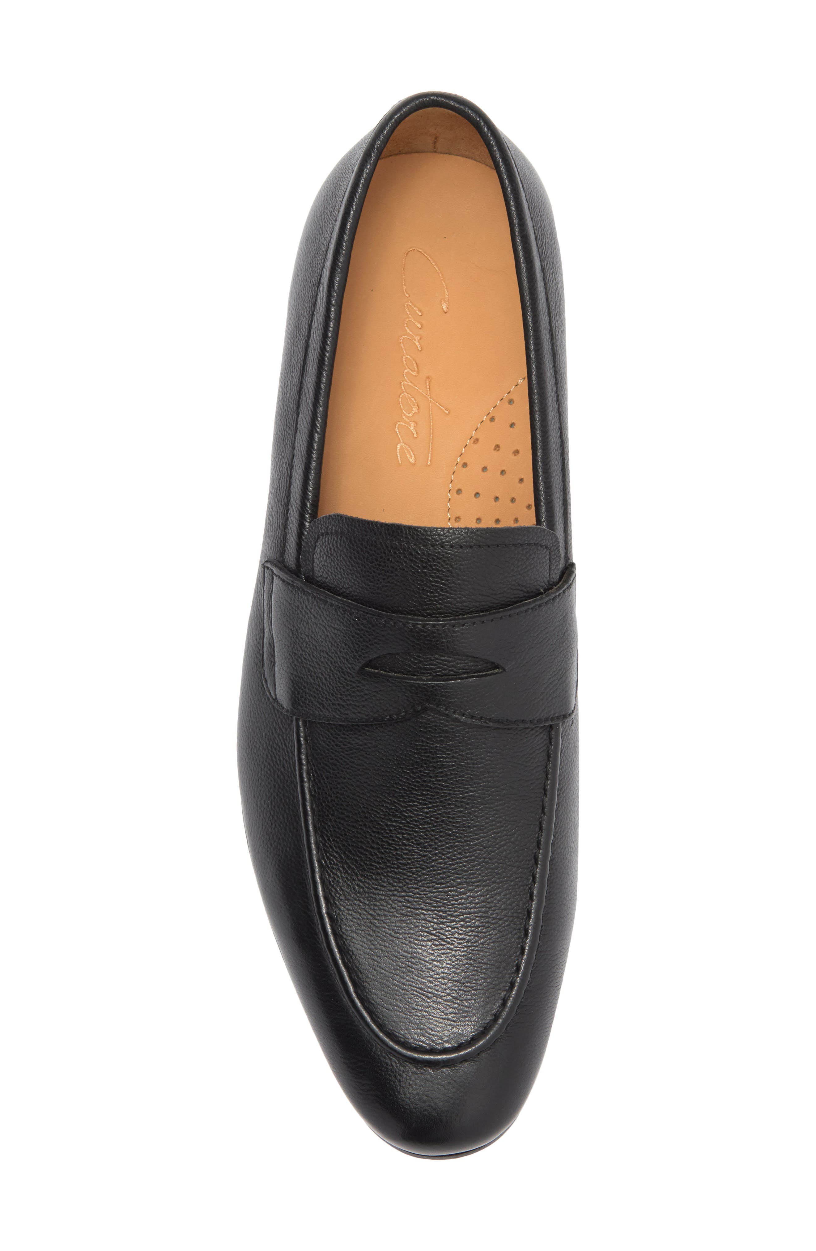 CURATORE Caricato Penny Loafer, Alternate, color, Black