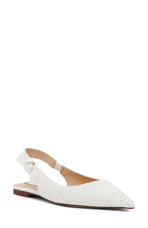 Olsen Slingback Pointed Toe Flat (Women)