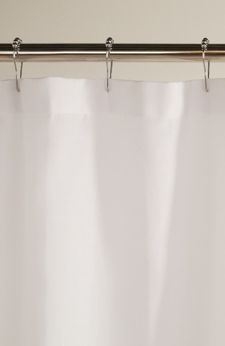 HOMESPUN Flower Print Shower Curtain, Alternate, color, 