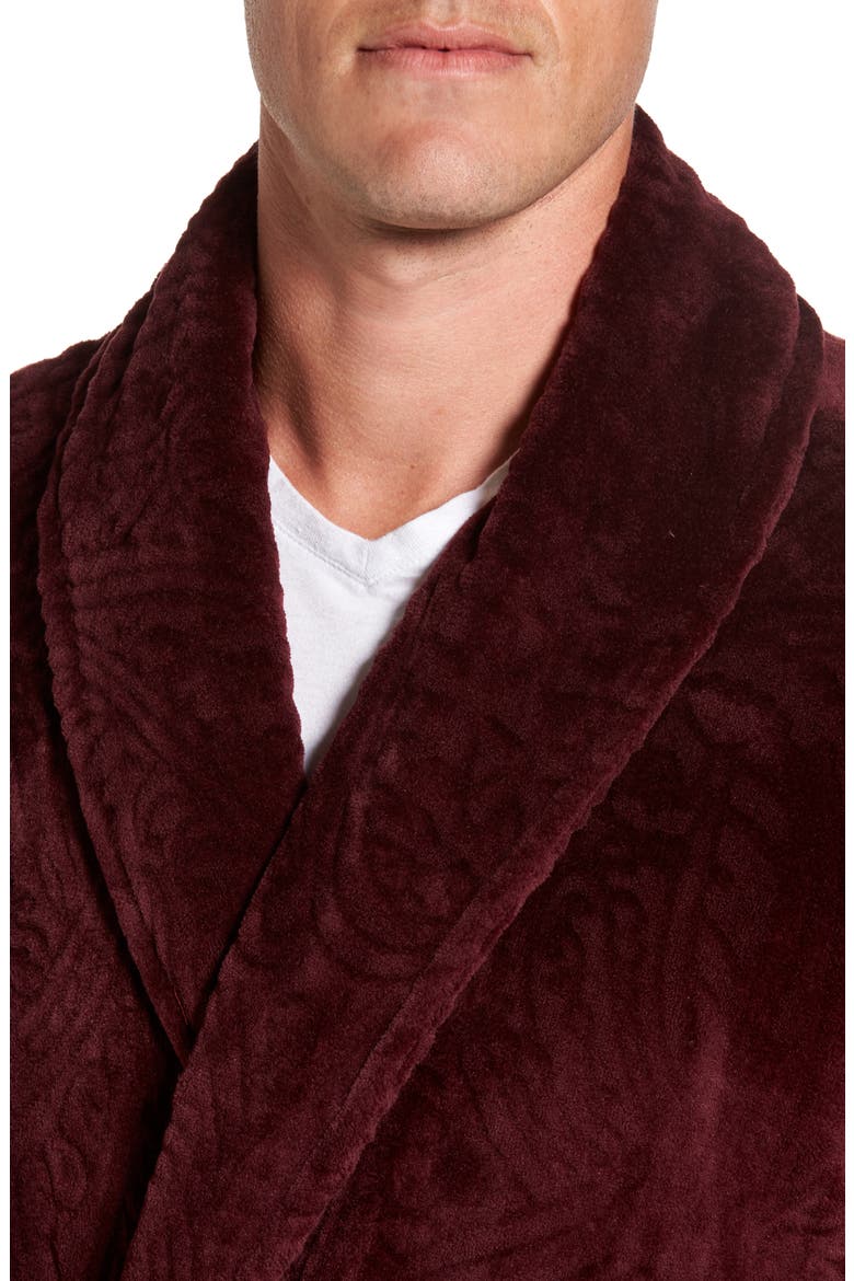 Midtown Robe, Alternate, color, BURGUNDY PAISLEY