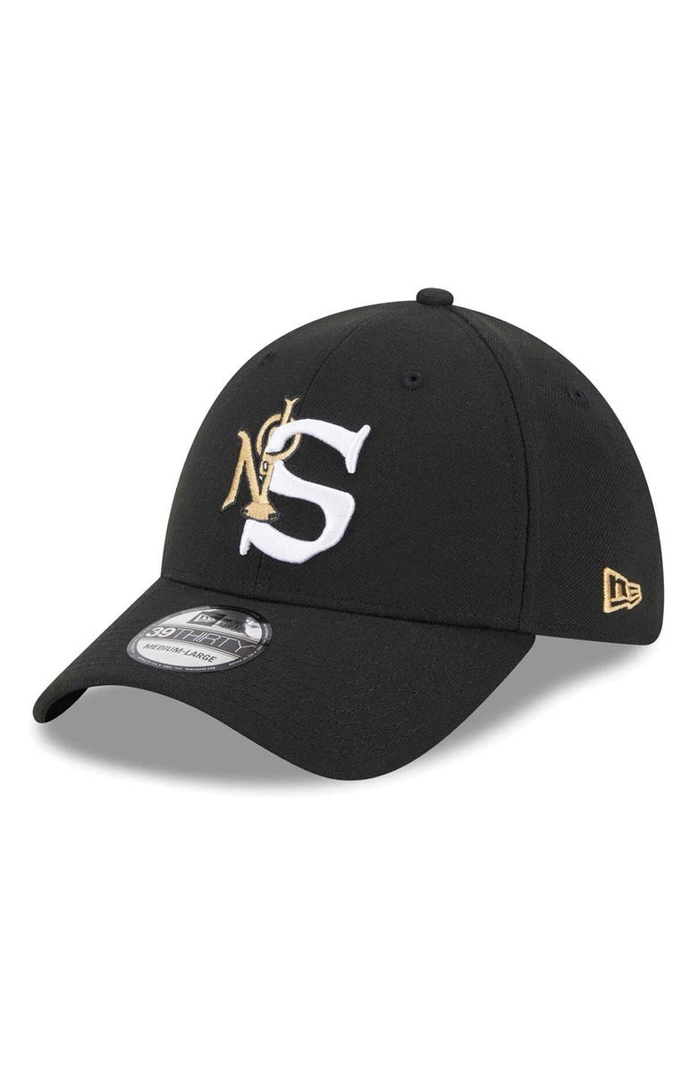 New Era Men's New Era Black New Orleans Saints City Originals 39THIRTY Flex Hat, Main, color, 