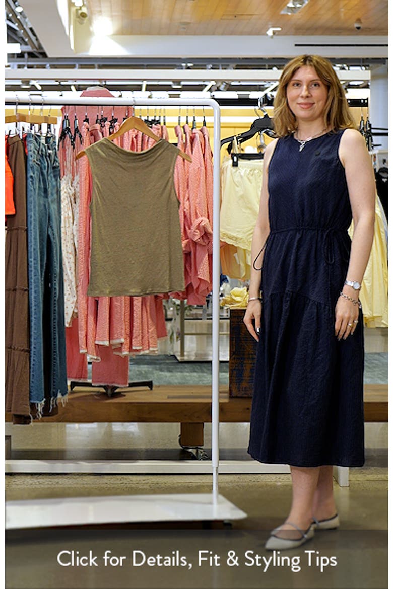 Cowl Neck Linen Tank video