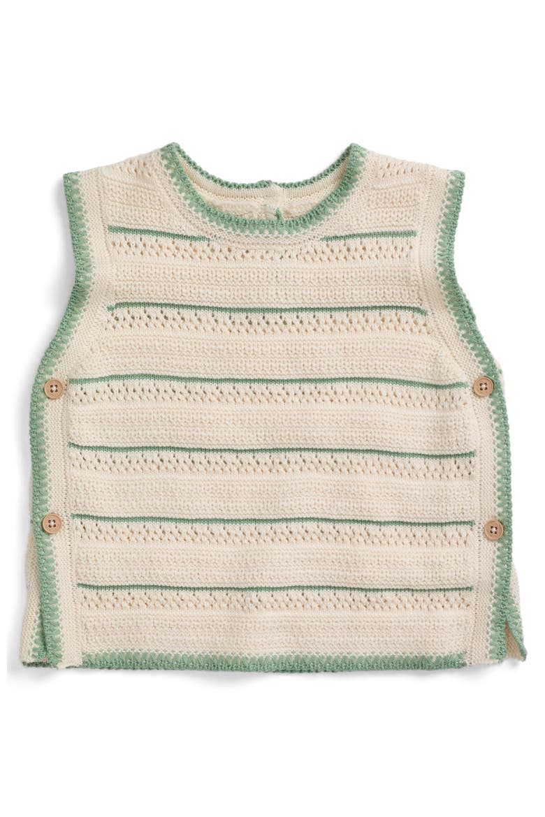 Stripe Knit Tank Top, Main, color, Gardenia Stripe