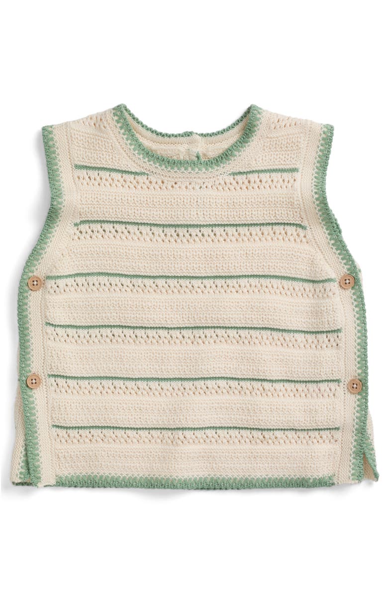 MORI Stripe Knit Tank Top, Main, color, Gardenia Stripe