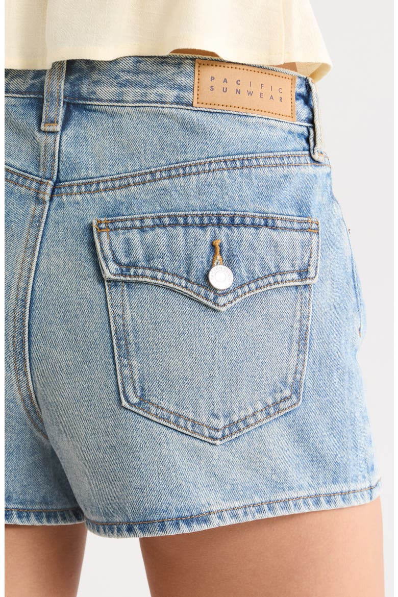 Ivy High Waist Andy Denim Shorts, Alternate, color, MEDIUM INDIGO