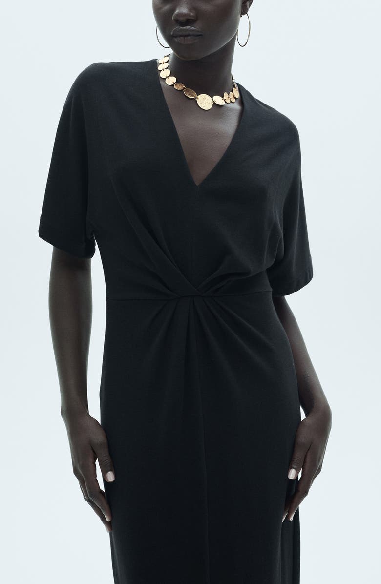 MANGO Short Sleeve Dress, Alternate, color, 