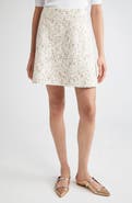 Giambattista Valli Sequin Bouclé A-Line Skirt