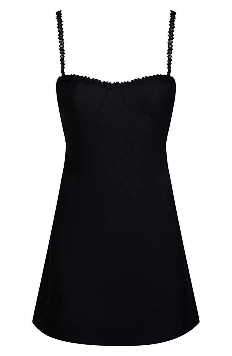 LIONESS Siete Sweetheart Neck Minidress, Alternate, color, 