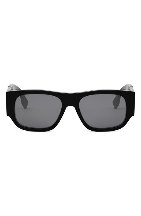 Diagonal 54mm Rectangular Sunglasses