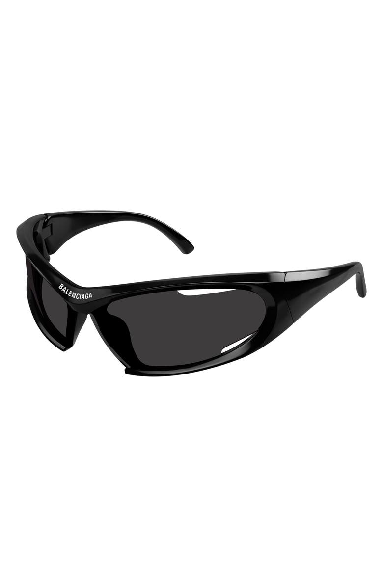 Balenciaga 78mm Oversize Geometric Sunglasses, Alternate, color,