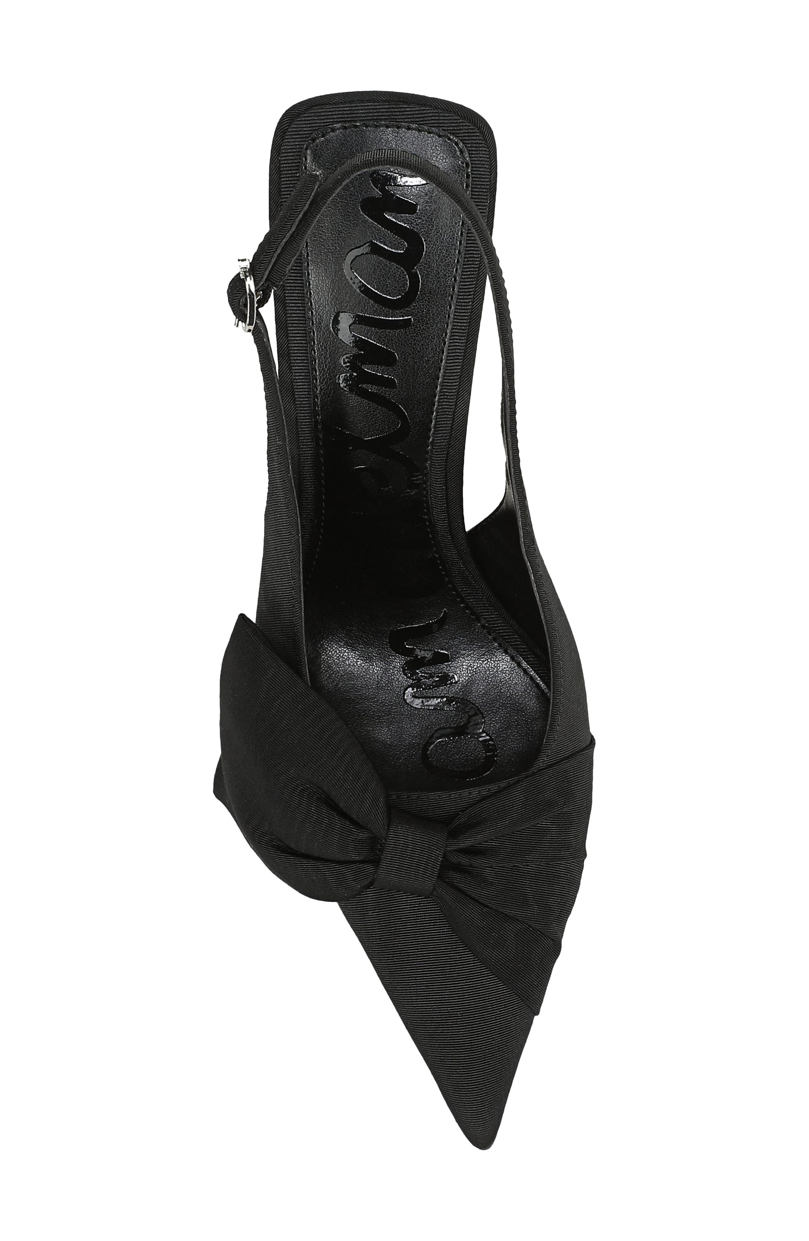 Sam Edelman Onia Pointed Toe Slingback Pump, Alternate, color, Black