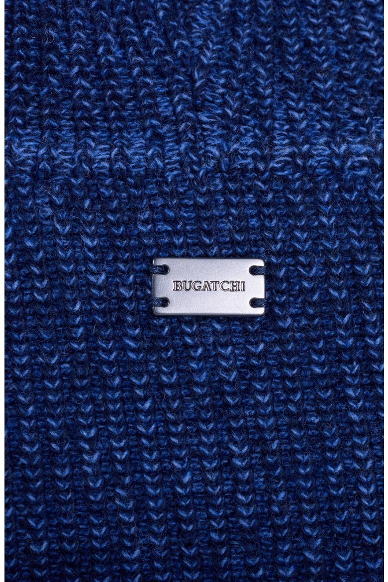 Wool & Cotton Full Zip Hoodie, Alternate, color, NAVY