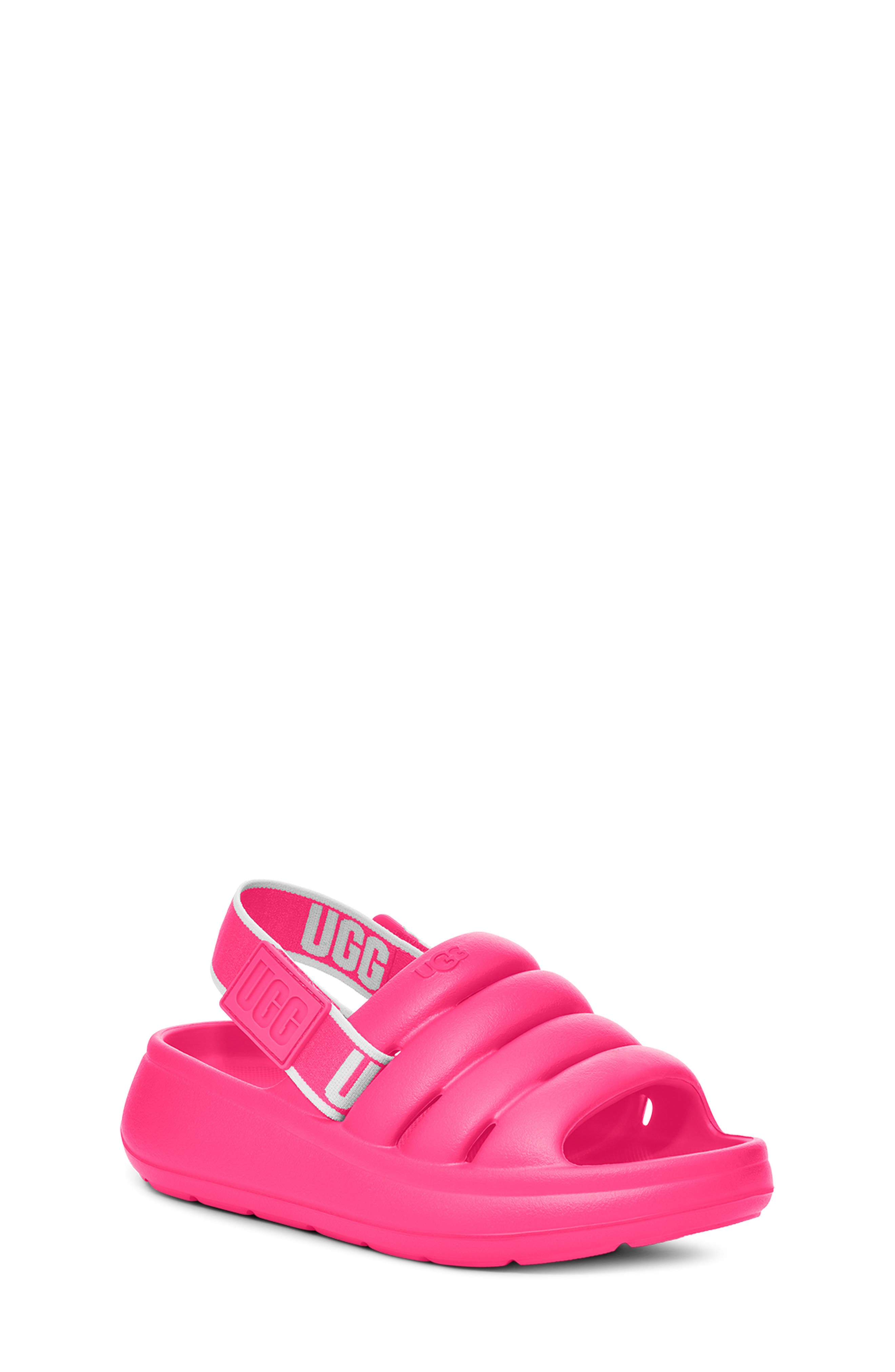 UGG<sup>®</sup> Kids' Sport Yeah Slingback Sandal, Main, color, Taffy Pink