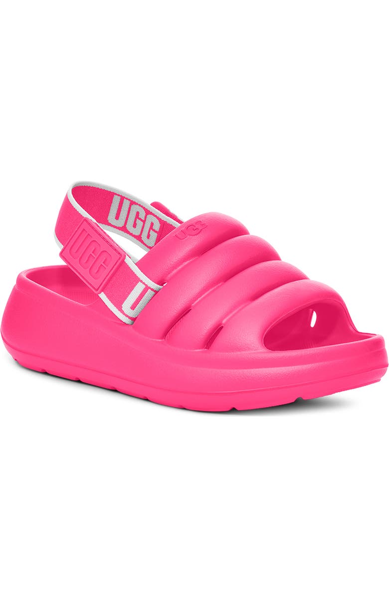 UGG<sup>®</sup> Kids' Sport Yeah Slingback Sandal, Main, color, Taffy Pink