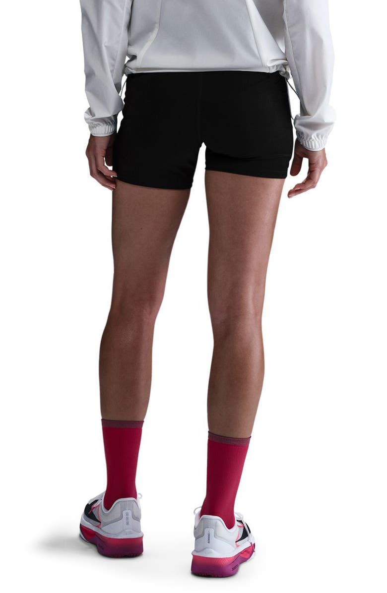 Nike Swift Dri-Fit High Waist Bike Shorts, Alternate, color, 010 010 Black/Reflective Silv