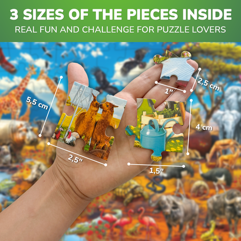 Kids Jigsaw Puzzle Set - Illustrated 100-Piece Puzzles with Educational Themes