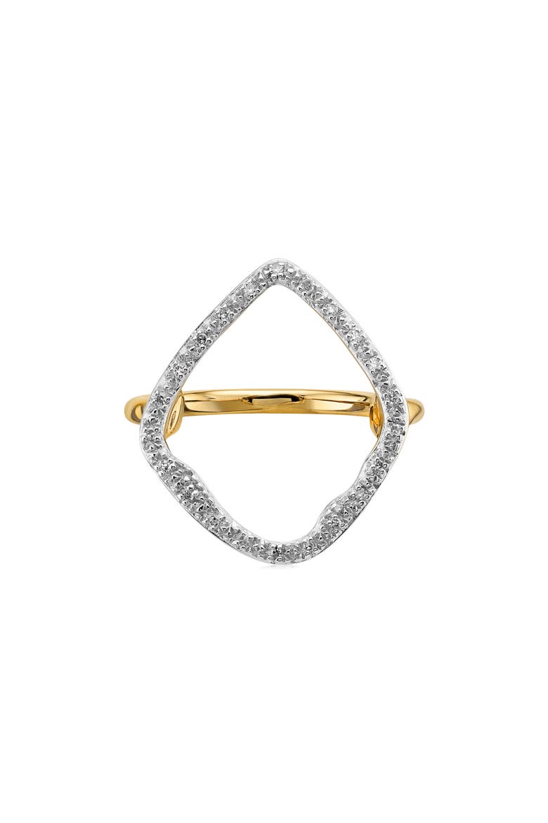 Riva Hoop Diamond Ring, Alternate, color, YELLOW GOLD