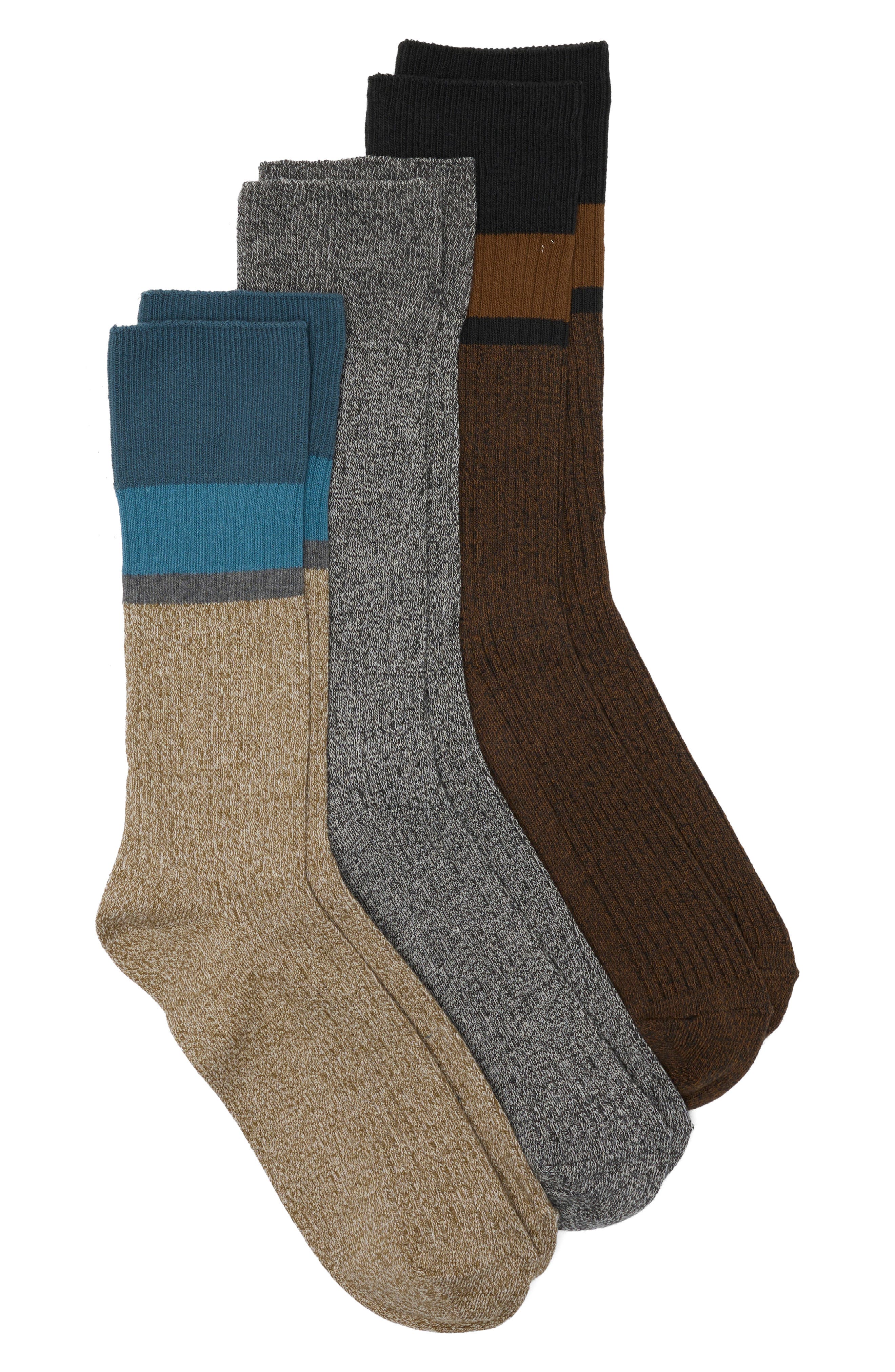 Assorted 3-Pack Crew Socks