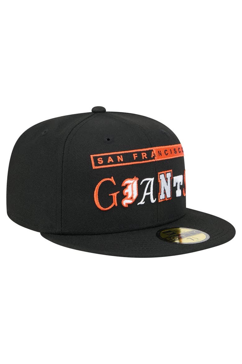 Men's New Era Black San Francisco Giants Ransom 59FIFTY Fitted Hat, Alternate, color, Black