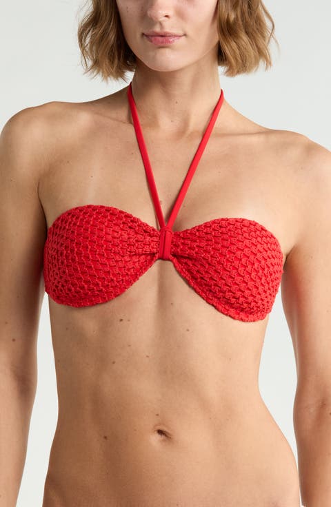 Twisted Tides Halter Bandeau Bikini Top