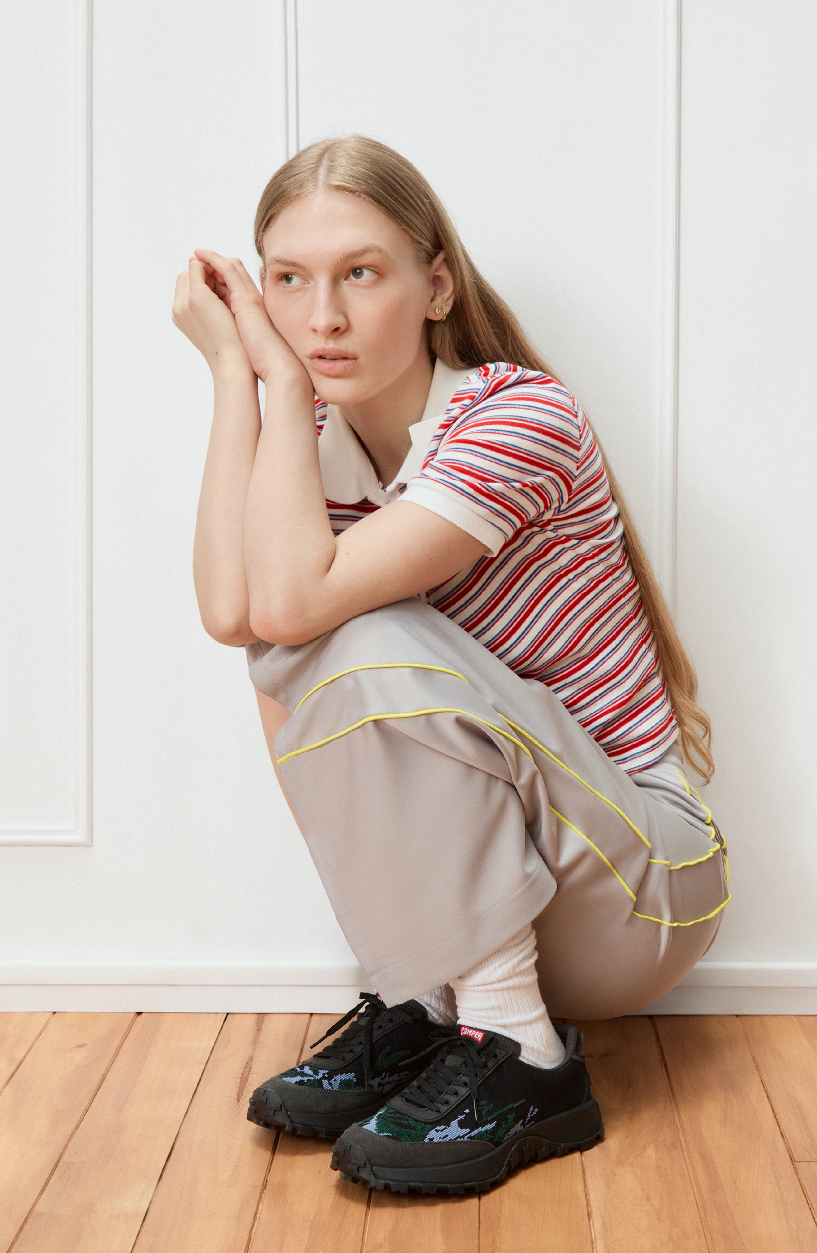 Camper Drift Trail Sneaker, Alternate, color, Black