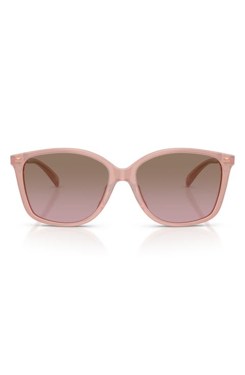 57mm Gradient Square Sunglasses