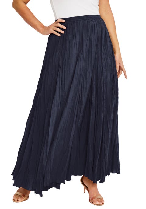 Flowing Crinkled Maxi Skirt (Plus Available)