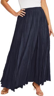 Jessica London Flowing Crinkled Maxi Skirt