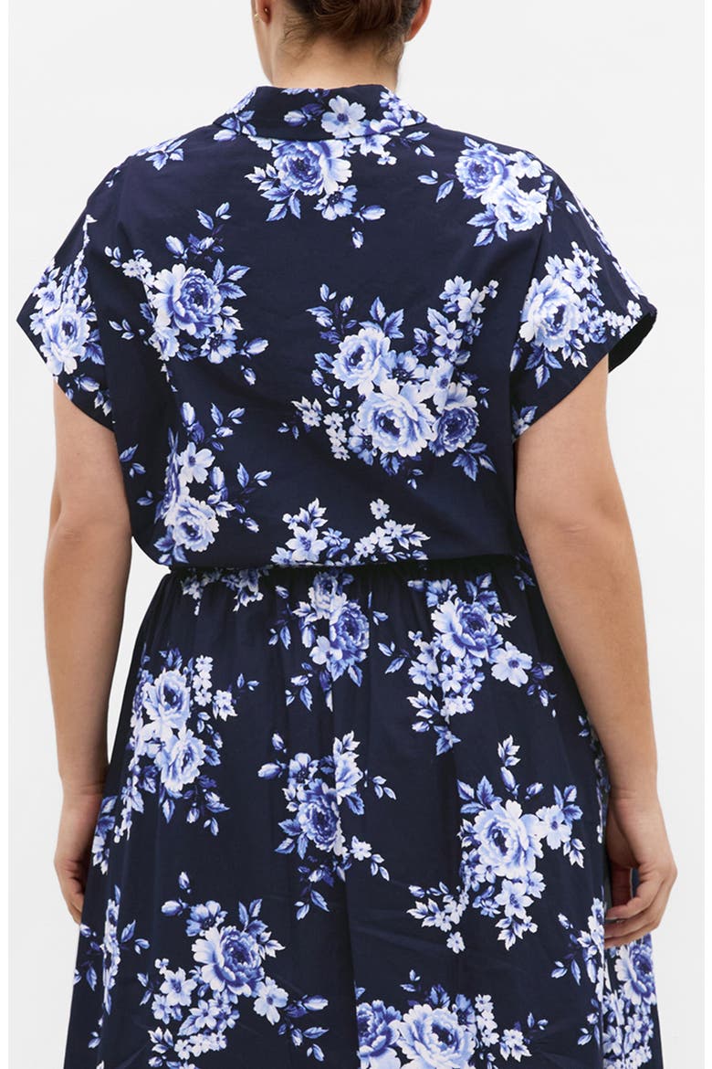 Vacay Crop Cotton Button-Up Shirt, Alternate, color, AMALFI FLORAL