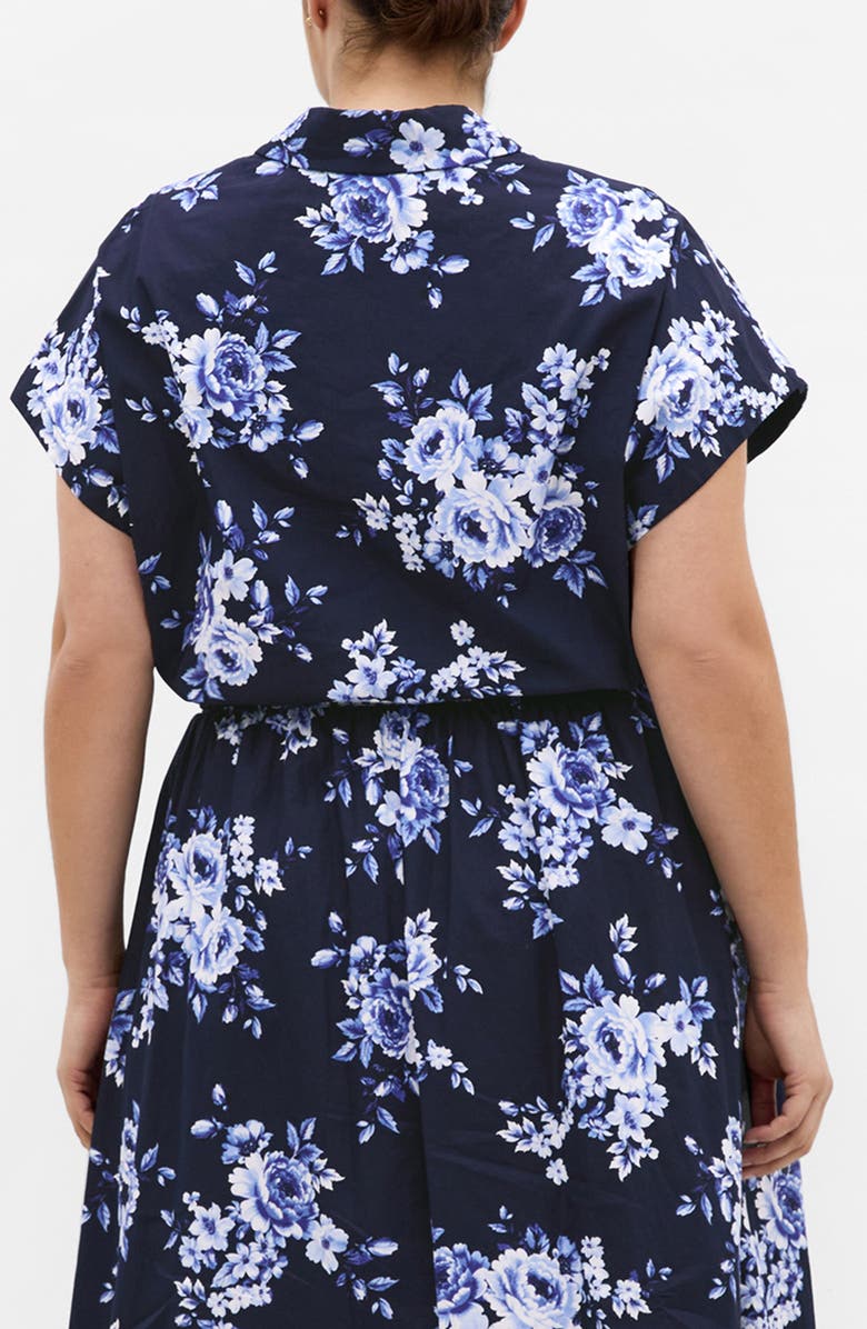 City Chic Vacay Crop Cotton Button-Up Shirt, Alternate, color, 