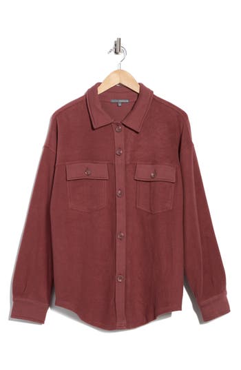 Matty M . Mercer Knit Shacket In Brown