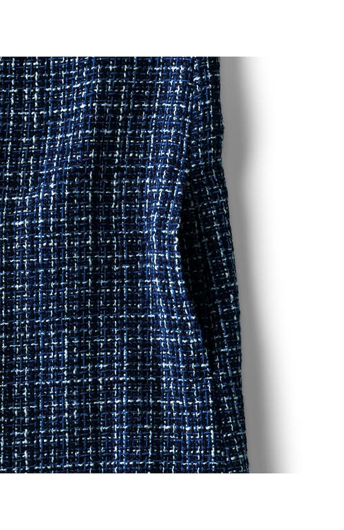 LANDS' END LANDS' END WASHABLE TWEED SLEEVELESS ABOVE THE KNEE DRESS