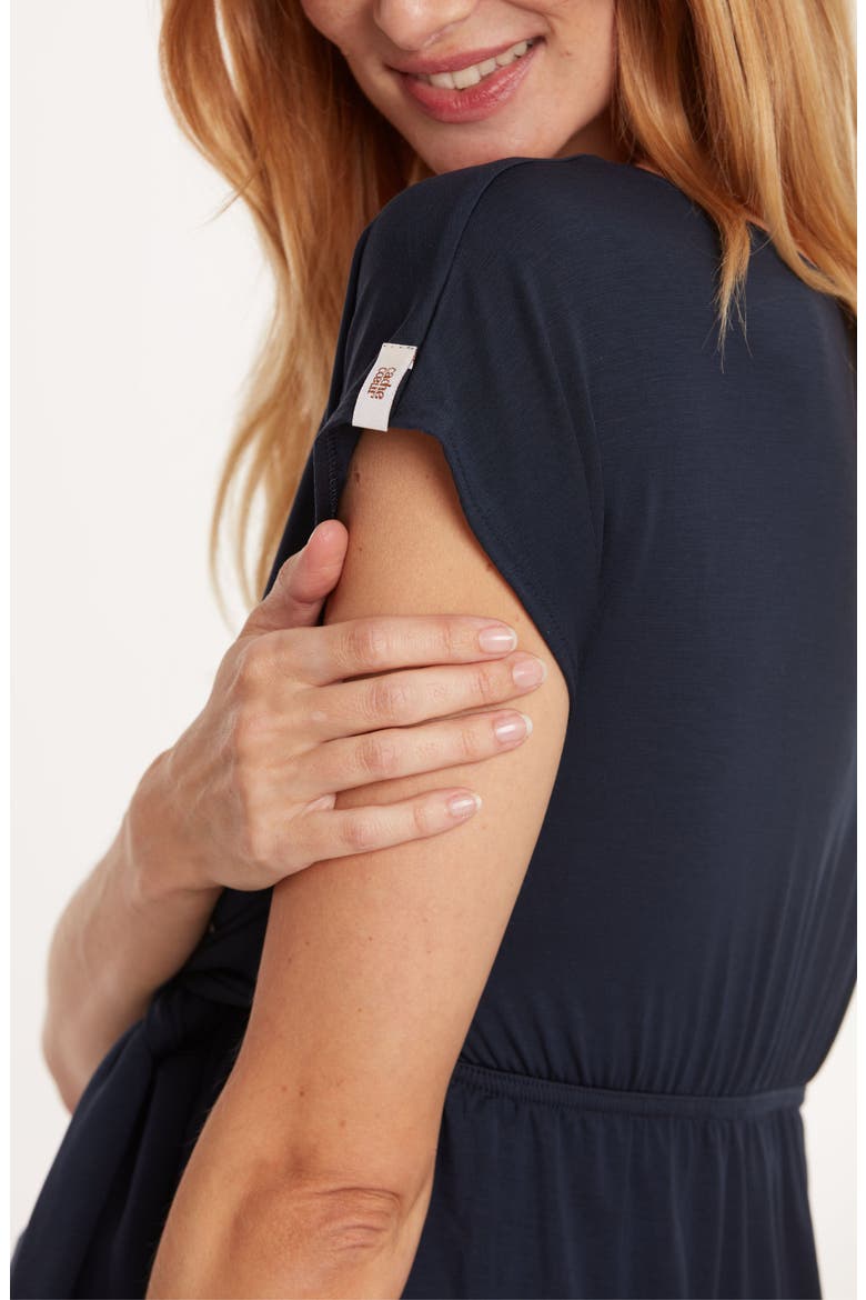 Origin Maternity/Nursing Pajama Top, Alternate, color, INDIGO