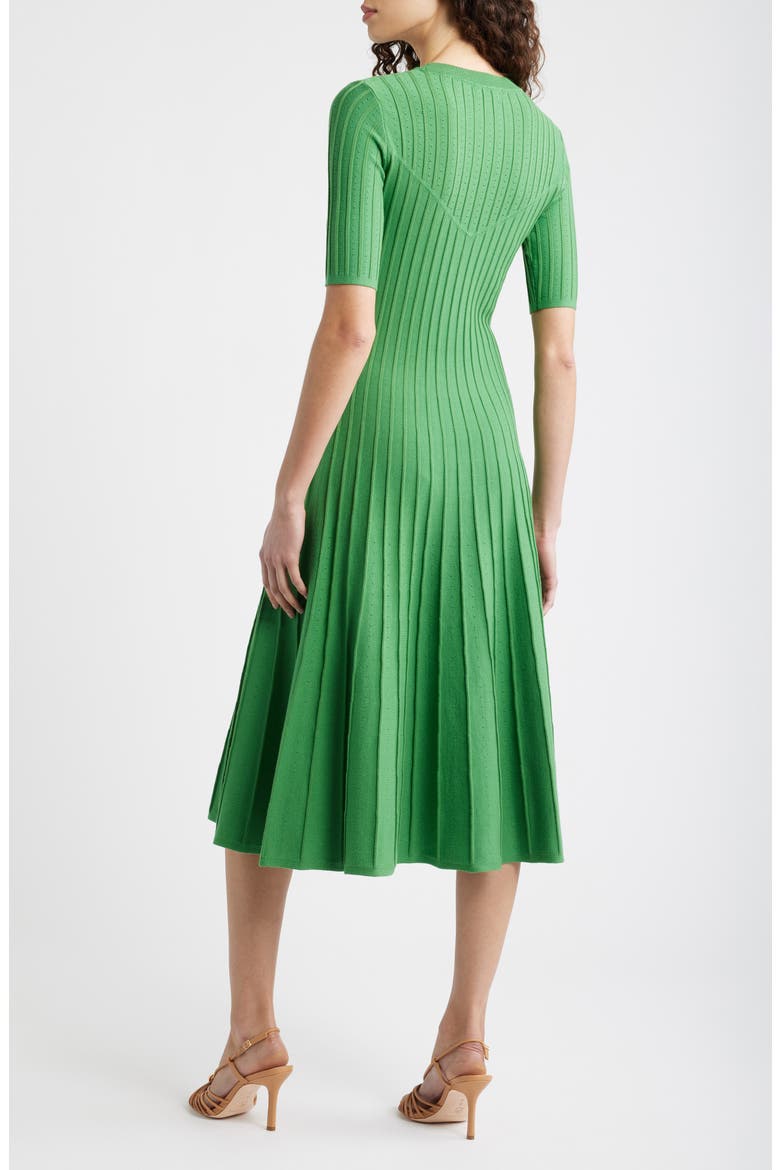 The Wanda Fit & Flare Sweater Dress, Alternate, color, MEADOW