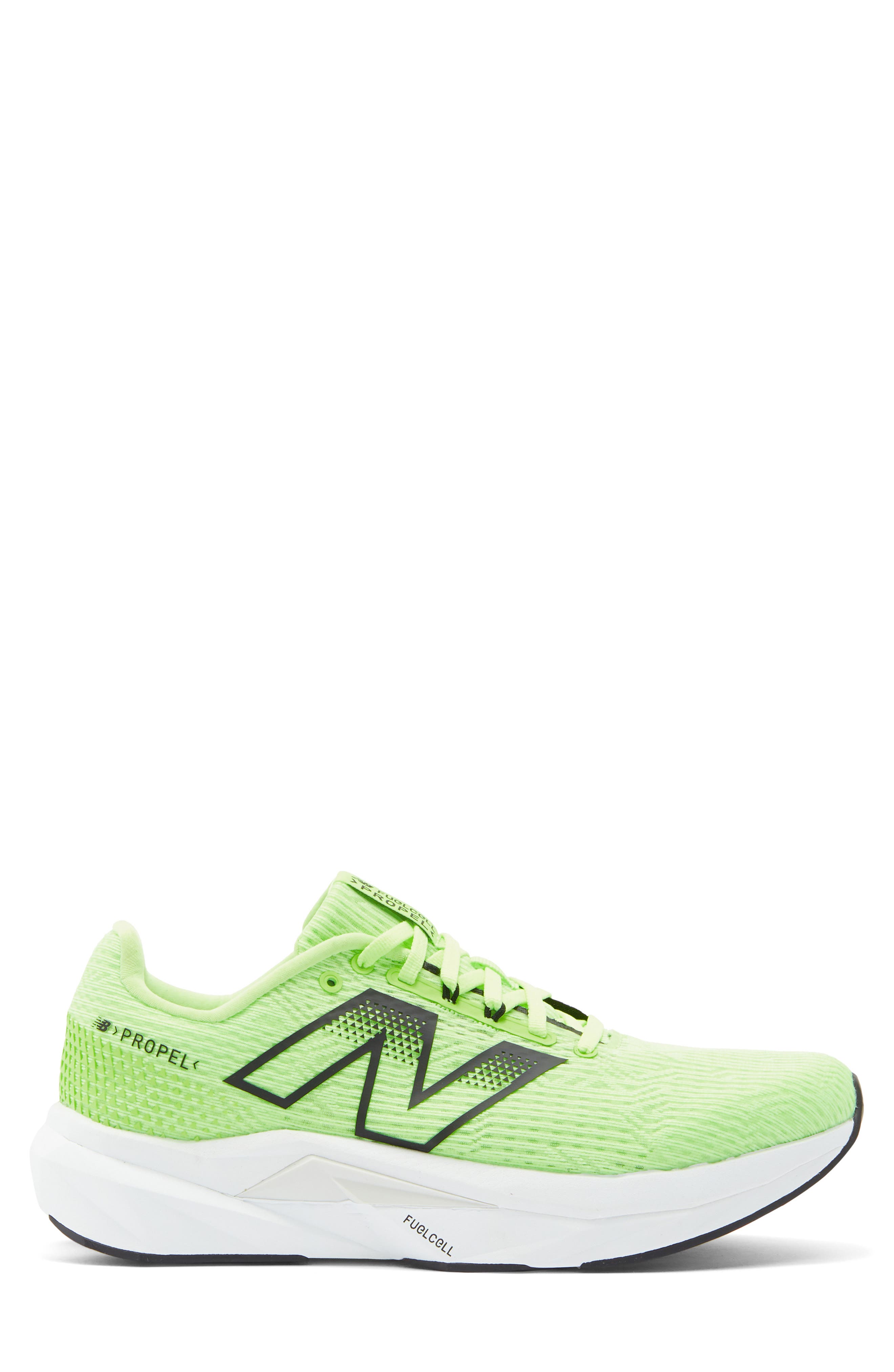 New Balance FuelCell Propel V5 Running Shoe, Alternate, color, Mint Flash/ White