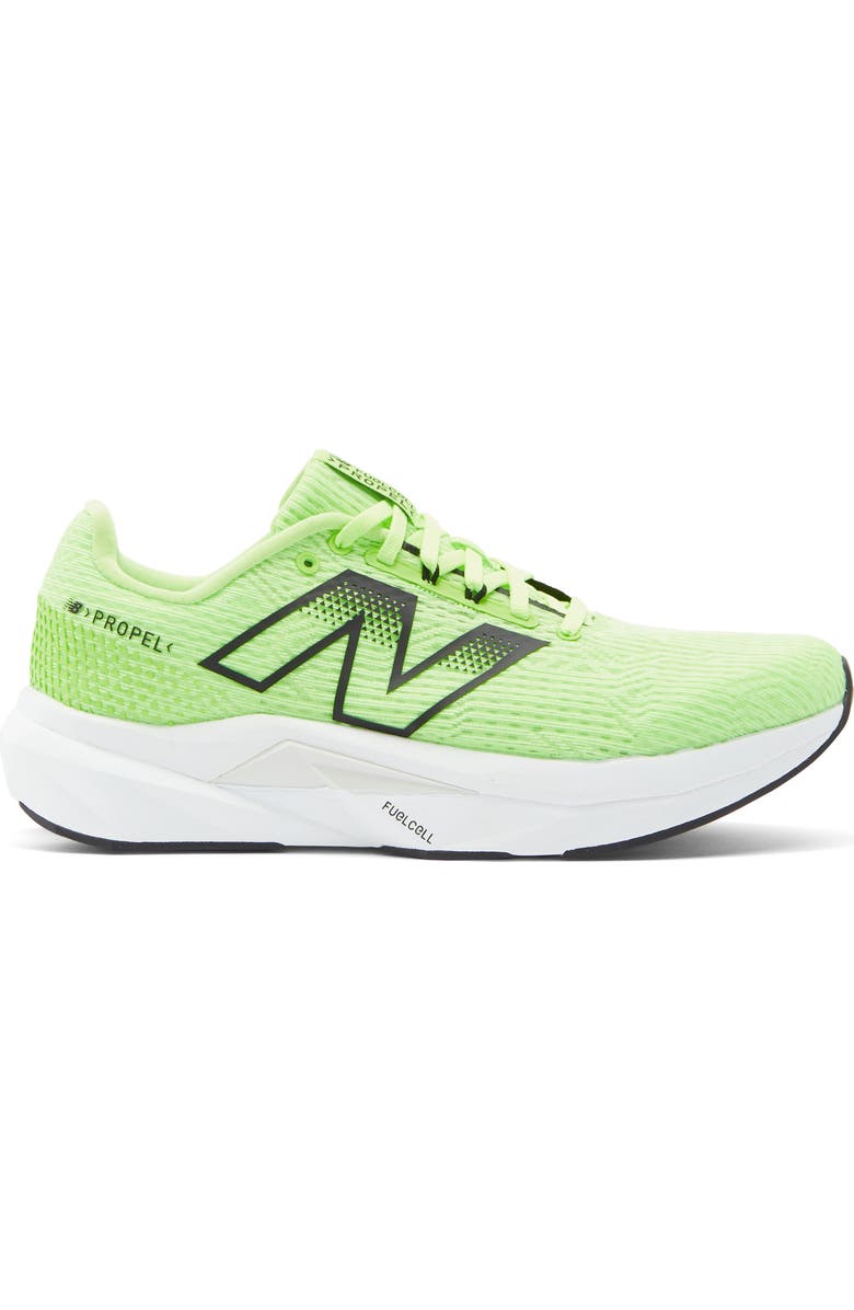 New Balance FuelCell Propel V5 Running Shoe, Alternate, color, Mint Flash/ White