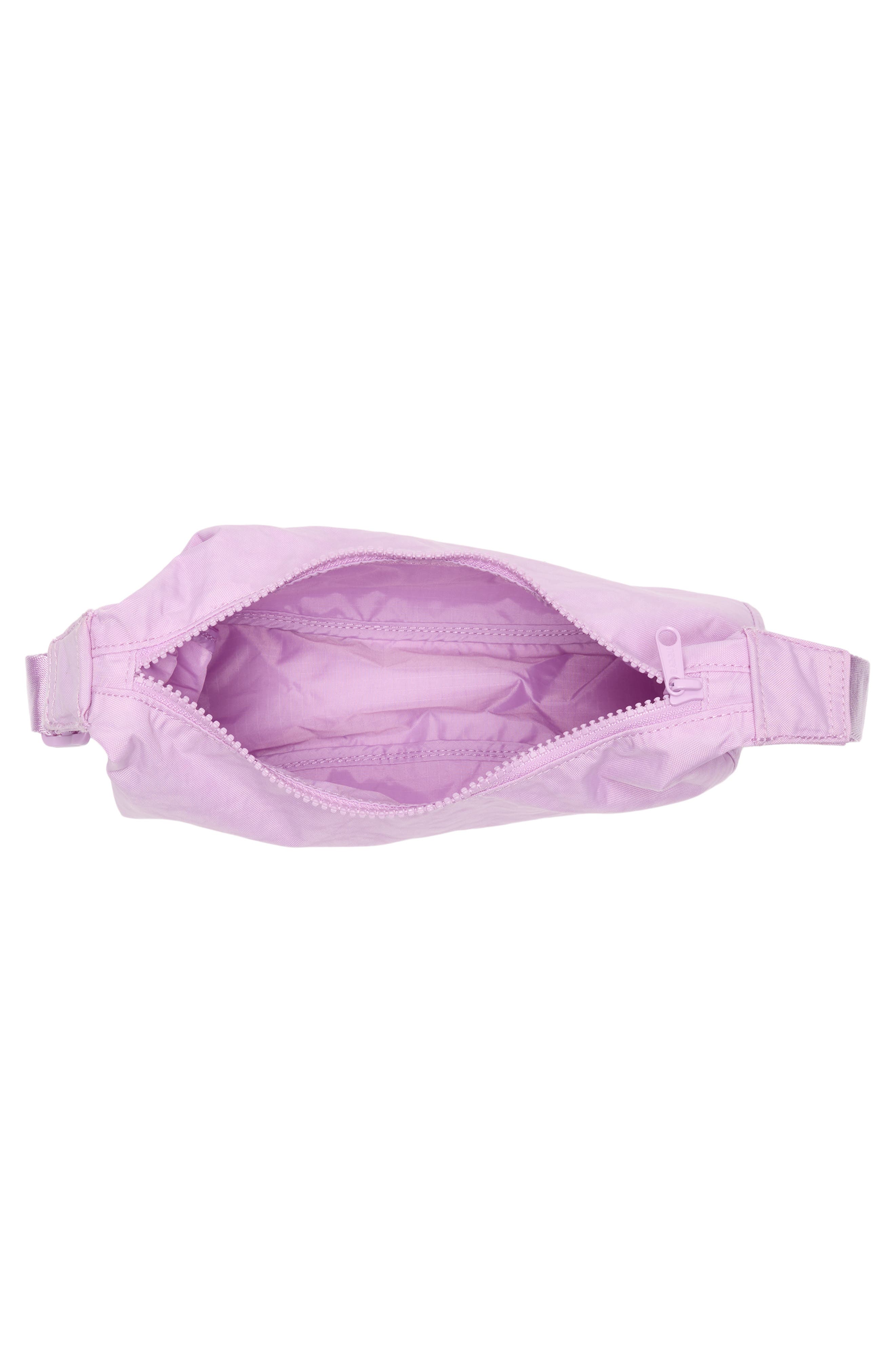 Baggu Small Recycled Nylon Crescent Bag, Alternate, color, Peony
