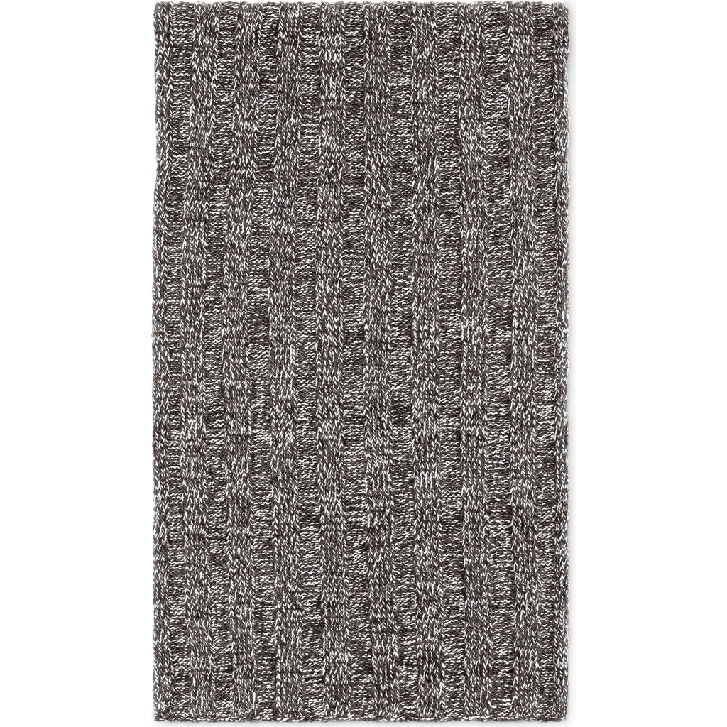 Brunello Cucinelli Cashmere Knit Scarf In Gray