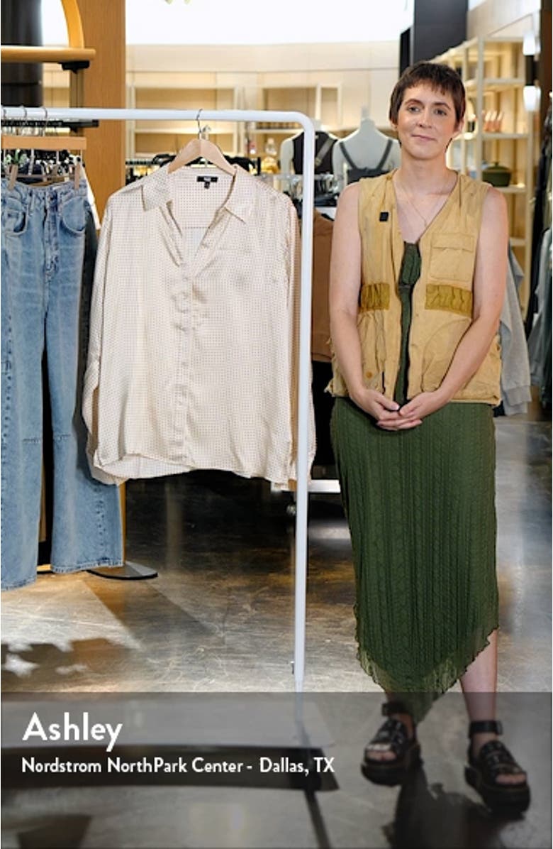 Palmer Polka Dot Silk Button-Up Shirt, sales video thumbnail