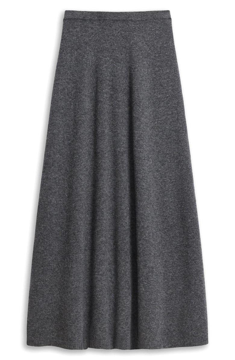 Theory Astor Wool Blend Maxi Skirt, Alternate, color, Charcoal