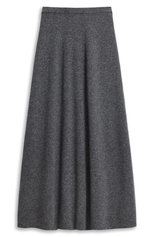 Theory Astor Wool Blend Maxi Skirt In Gray