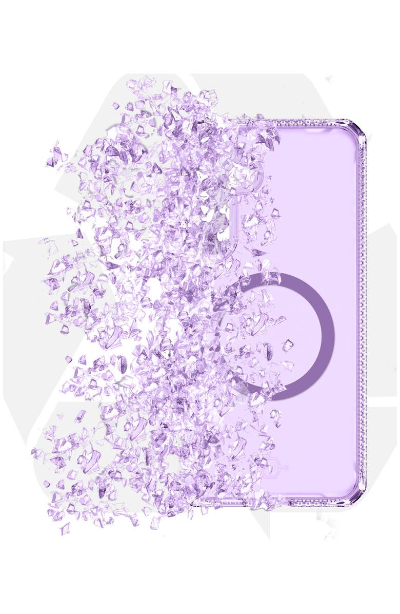 ITSkins Hybrid_R Vapor MagSafe Case for Samsung Galaxy S25 Plus, Alternate, color, Purple