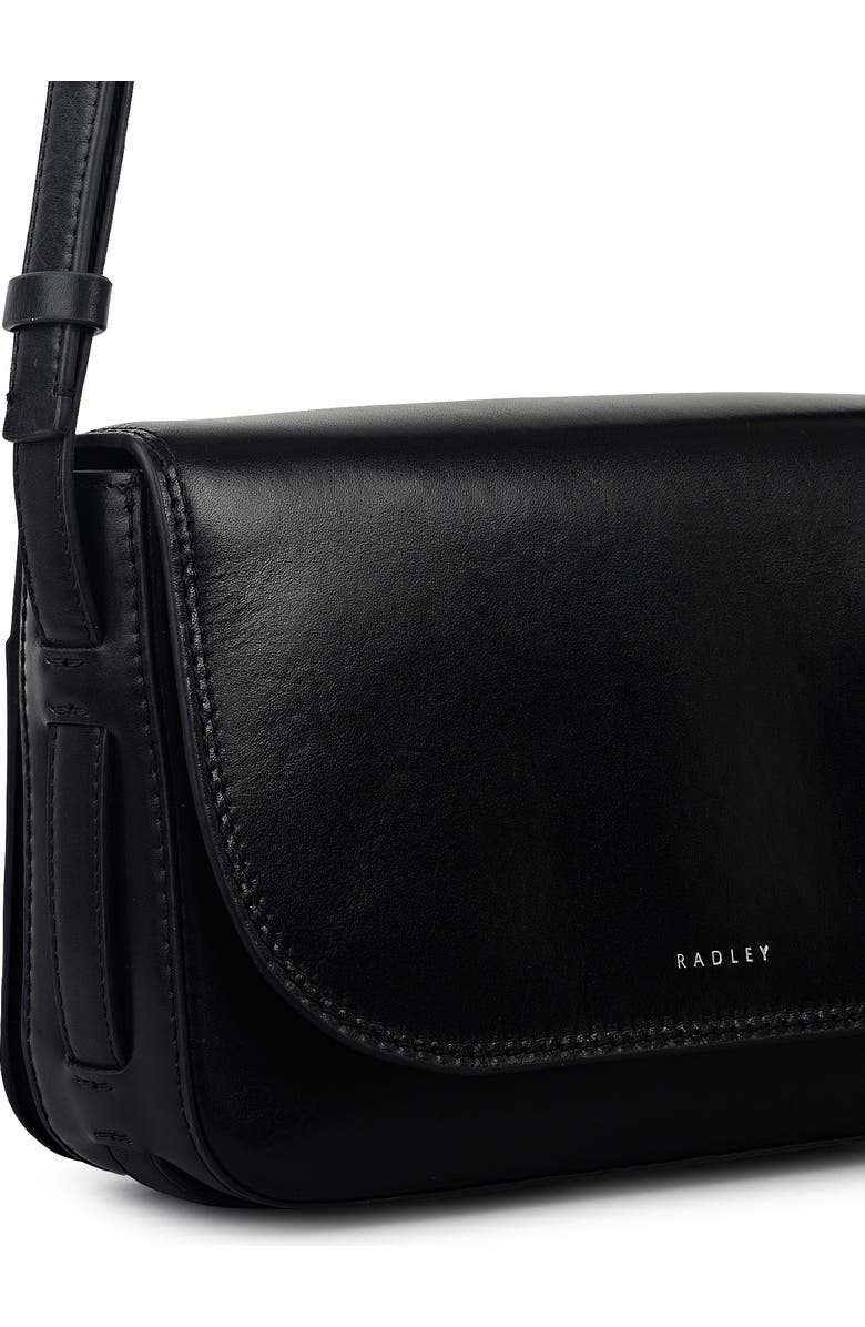 Radley Pocket Street Small Flapover Crossbody Bag, Alternate, color, Black