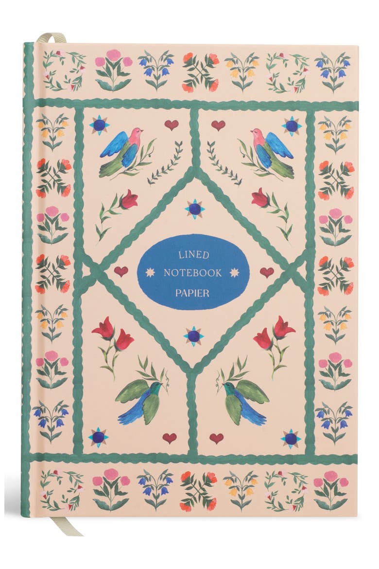 Quilted Daydream Lined Notebook, Main, color, BEIGE/ KHAKI