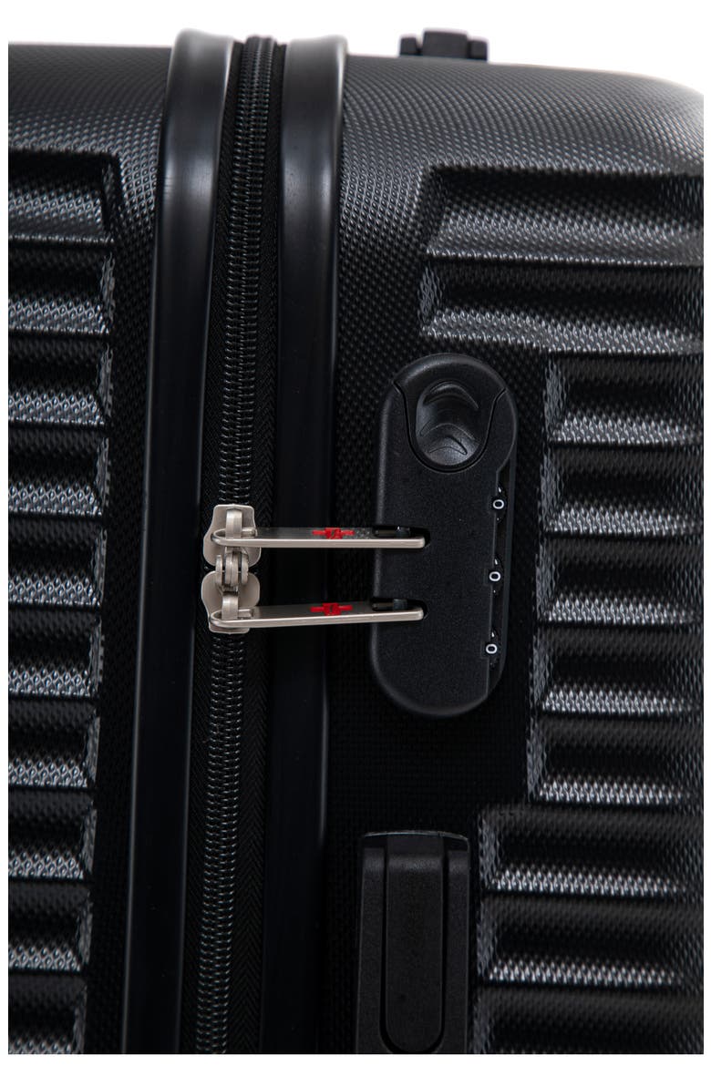 Shellar 3-Piece Hardside Spinner Luggage Set, Alternate, color, BLACK